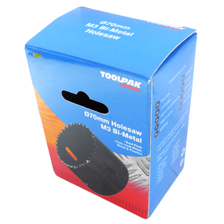 Holesaw Bi- Metal 70mm Toolpak 